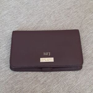 Henri Bendel Burgundy leather Bifold wallet